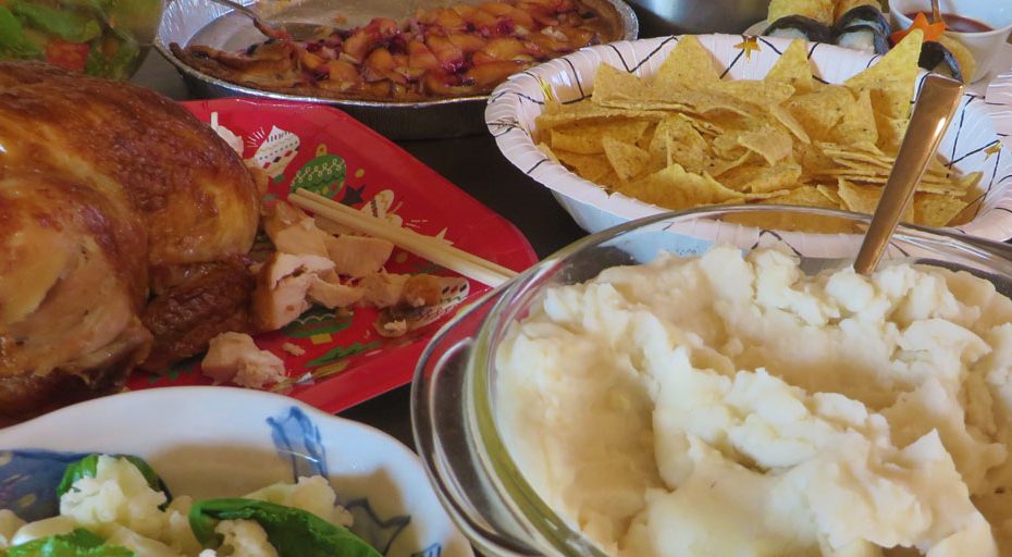 サンクスギビング　thanksgiving 食べ物　パーティー　前橋　英会話教室　コーンウォール・イングリッシュ Cornwall English　