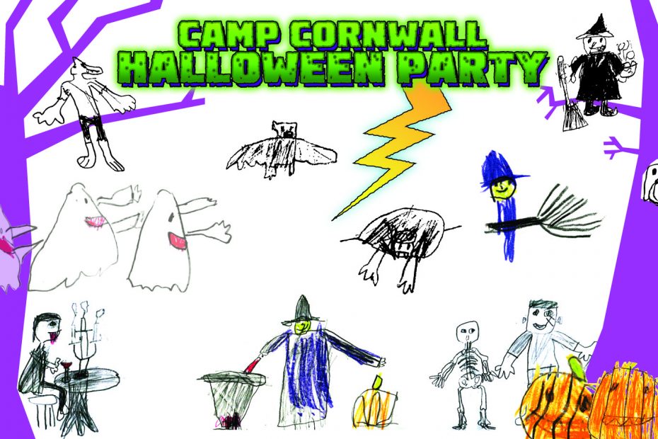 Camp Cornwall Halloween Party drawings