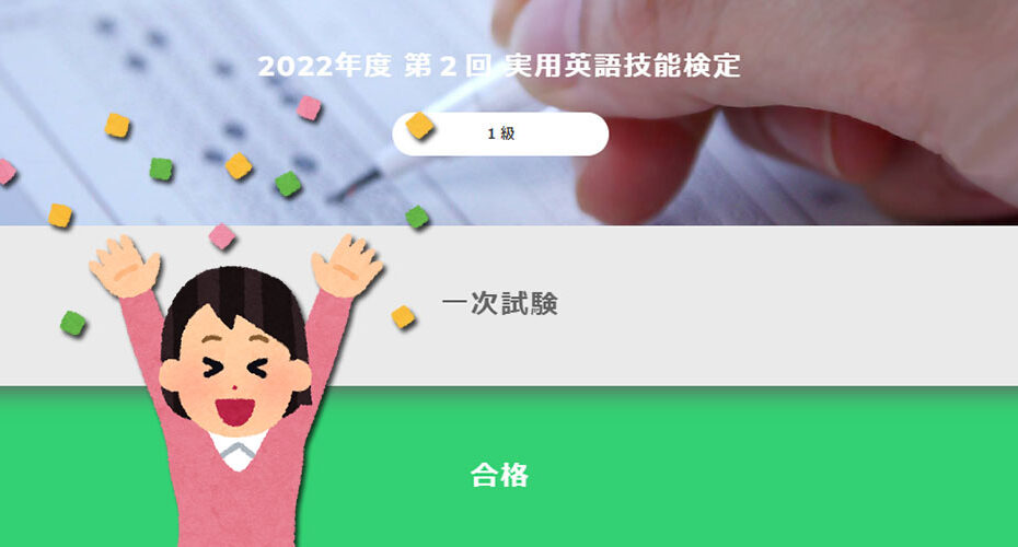 2022　英検　群馬　1級　1次試験　合格　The EIKEN Test in Practical English Proficiency 前橋　英会話教室　Miwa　Cornwall English コーンウォール・イングリッシュ