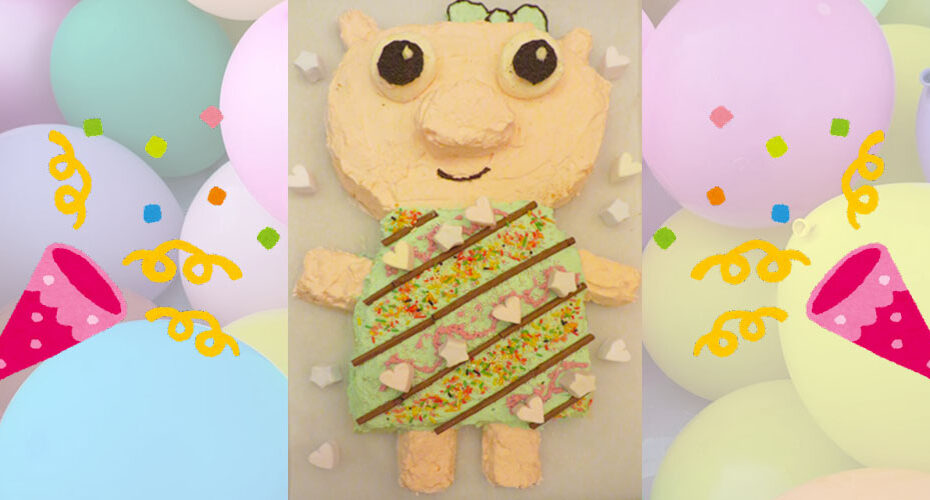 I want a pig cake.　エリック先生　手作りケーキ　ブタのケーキ　群馬県　前橋　英会話教室　英検　高校受験　コーンウォール・イングリッシュ